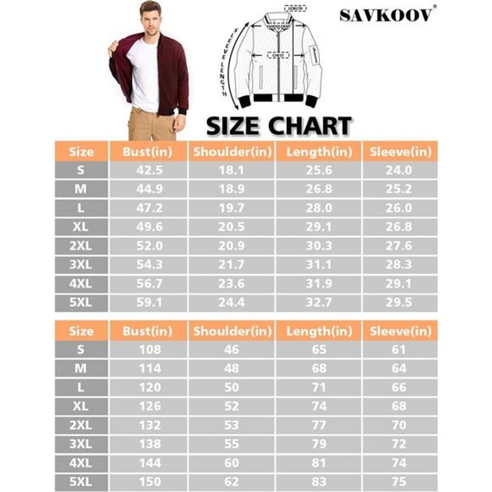 Mens Lightweight Jacket Casual Bomber Jacket Varsity Coat - Picture 6 of 7